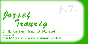 jozsef traurig business card